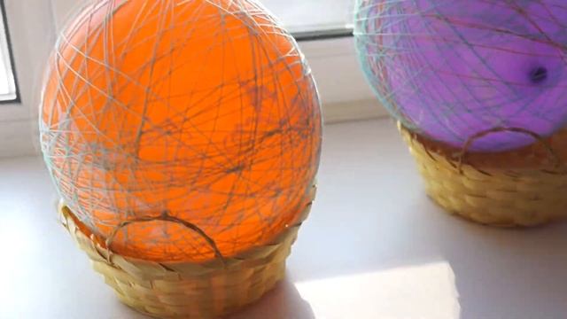 Яйца на Пасху из ниток/ Поделка на Пасху с ребенком Своими Руками/ Мастер Класс смотреть онлайн