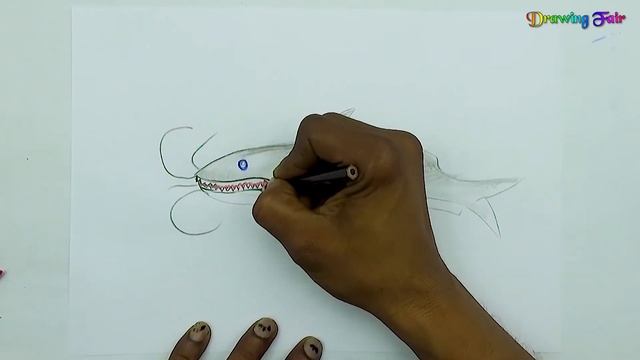 How to Draw a Fish Easy Step by Step | Fish Sketch Drawing | Drawing Video смотреть онлайн