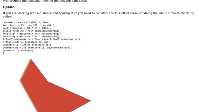 GIS: Performing rigid translation of polygon using GeoTools Java API? (2 Solutions!!) смотреть онлайн