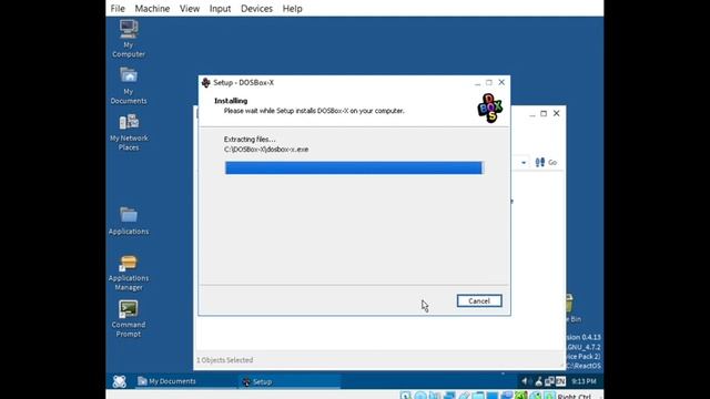 Installing DOSBox-X on ReactOS 0.4.13 смотреть онлайн
