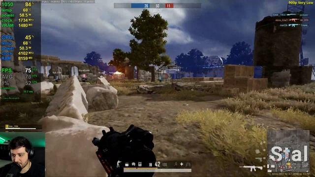 GTX 1050 - PUBG: BATTLEGROUNDS смотреть онлайн