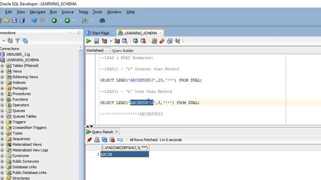 LPAD and RPAD in Oracle SQL | Character Manipulation | Oracle Tutorial for Beginners смотреть онлайн