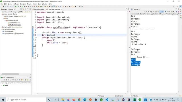 List Iterator Part 2, Iteration through Lambda Expression , Iterable , Creating Custom Iteration смотреть онлайн