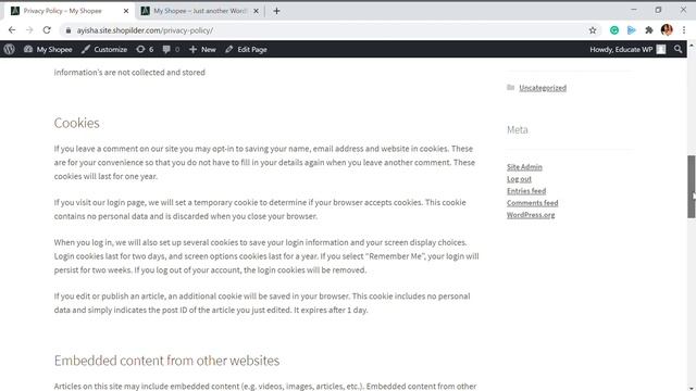 How to Add Privacy Policy, Terms and Condition page in WordPress Website | WP Auto Terms | 2020 смотреть онлайн
