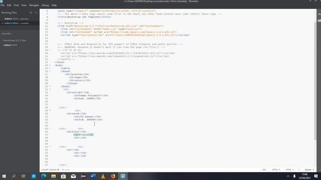 tables in bootstrap смотреть онлайн