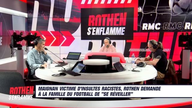 Maignan victime d'insultes racistes, Rothen demande à "la famille du football" de "se réveiller" смотреть онлайн