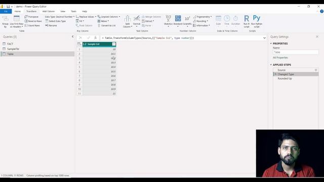 Rounding - Round Up & Round Down in Power Query Editor - Power BI смотреть онлайн