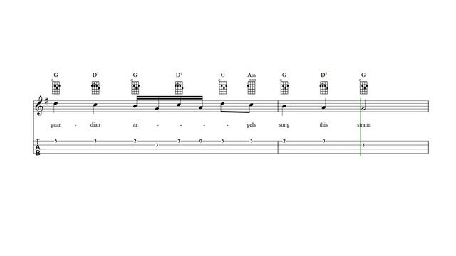 Rule, Britannia Ukulele Tab смотреть онлайн