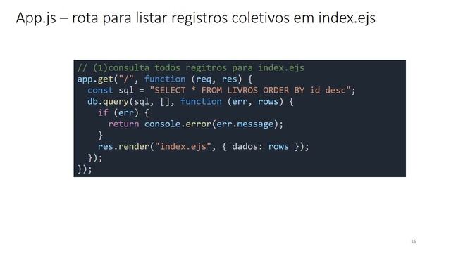 Gerador de CRUD com fontes Javascript de NODE.js, Express, Ejs, SQLite. (www.programador1.com.br) смотреть онлайн