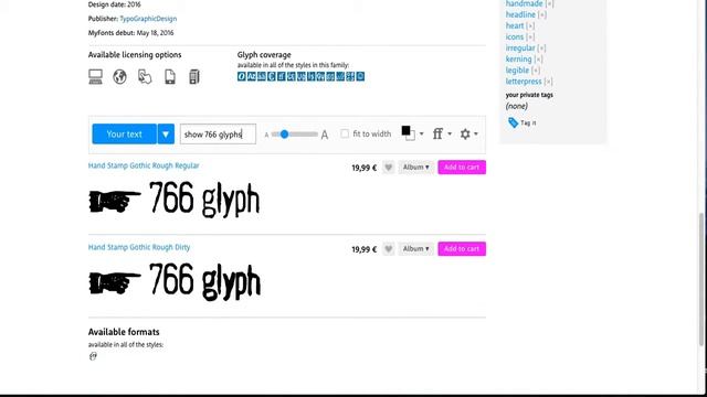 Hand-Stamped font with OpenType Feature | Hand Stamp Gothic Rough | Part 2 смотреть онлайн
