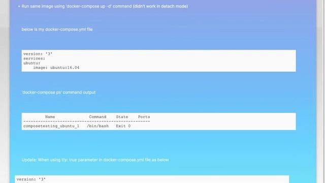 Docker compose detached mode not working смотреть онлайн