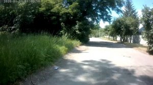 Поездка на велосипеде от первого лица.