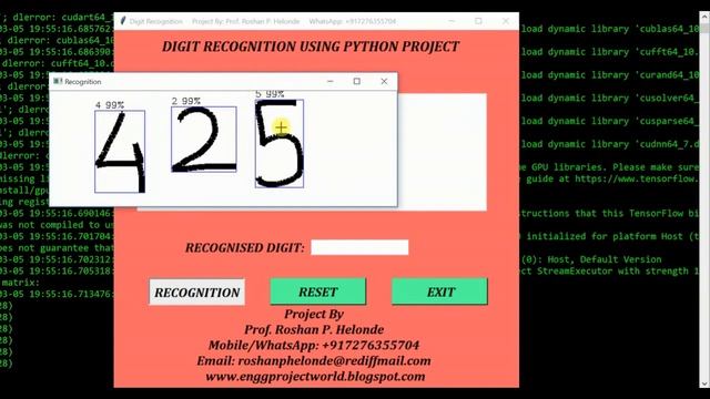 Python Project On Digit Recognition Using Python Project With Source Code | Final Year Project Code смотреть онлайн