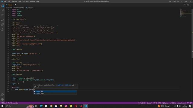 Python ile DDoS scripti yazma (VDS ile test ettik çalışıyor) Siber güvenlik eğitimi #6 смотреть онлайн