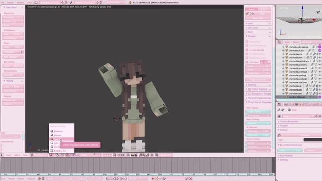 how to make an easy minecraft GFX in 5 minutes! | blender 2.79 ˚.· * смотреть онлайн