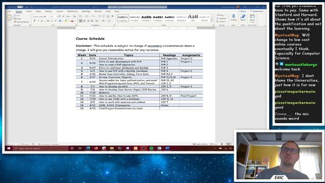 CIS 2454 - Web System Dev ( PHP & Java ) - Course Intro and Web Tech Intro - Summer 2021 смотреть онлайн