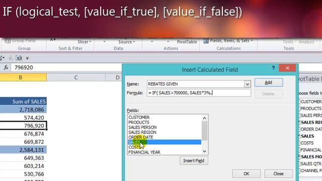 Pivot Table Excel Tutorial - CALCULATED FIELDS смотреть онлайн