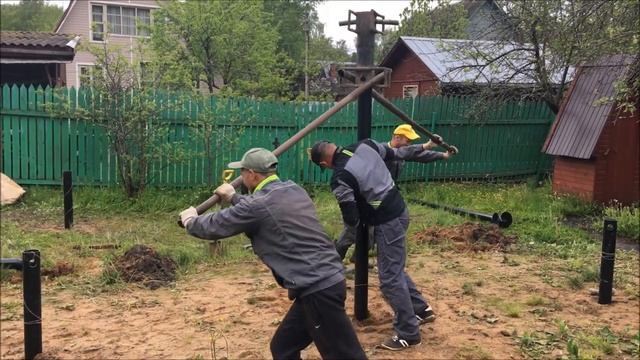 Монтаж фундаментов на винтовых сваях своими руками! смотреть онлайн