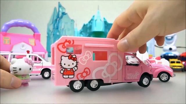 Pink Camping car and Baby doll toys play смотреть онлайн