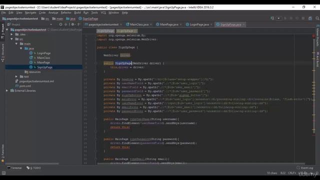 66 - Selenium WebDriver Java - Описание класса SignUpPage на примере GitHub смотреть онлайн