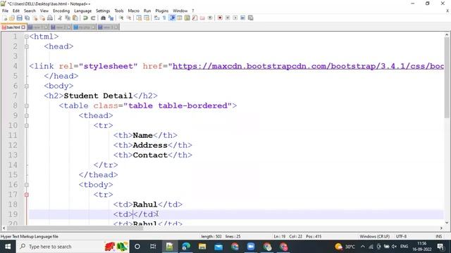 Bootstrap Example Simple table with border смотреть онлайн