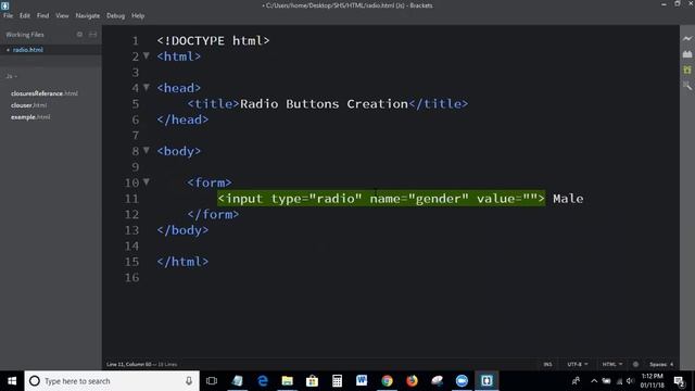 html tutorials for beginners - 10 | radio buttons in html смотреть онлайн