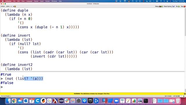 CSC470 9/7/21 More Scheme Practice - List and Number Recursive Patterns смотреть онлайн