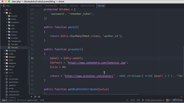 Laravel Wordpress Clone Blog + 020 Filter the posts by author Part 2 смотреть онлайн