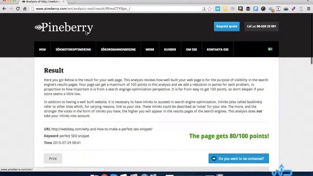 Quick On-Page SEO Check-up with Pineberry - WebDesy.com смотреть онлайн