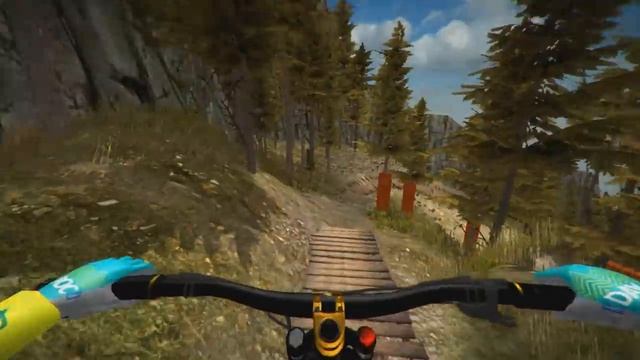 MTB Downhill Simulator Oynanış - Gameplay [ Level 1 ] смотреть онлайн