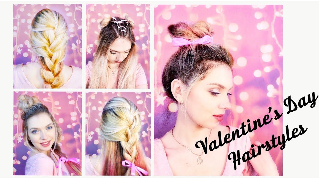 Топ 5 простых причесок на День Святого Валентина ❤ Valentine`s Day Hairstyles ❤ Beautymaker смотреть онлайн