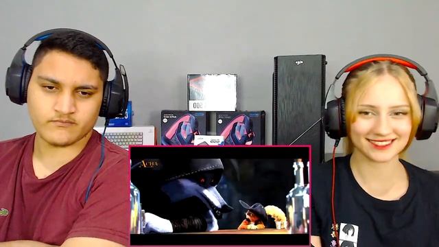 REACT EM CASAL - Rap do Gato de Botas - A Lenda Destemida | Flash Beats смотреть онлайн
