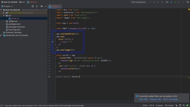 Create a NodeJS API with Koa and TypeScript - #3 - Adding Your First Endpoint смотреть онлайн