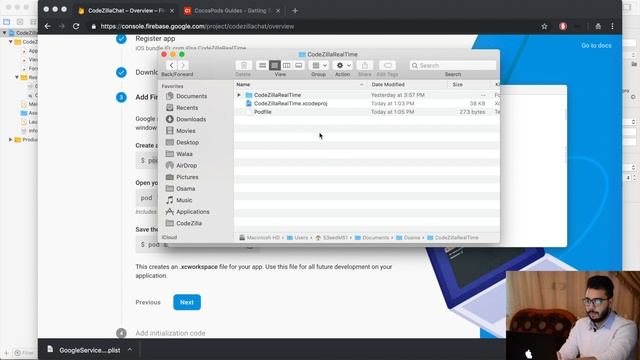2- Install Firebase using Cocoapods and link to project | Chat App -- Swift4, Xcode | (عربي) смотреть онлайн