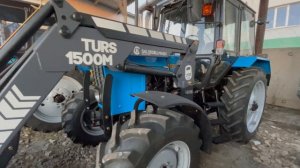 Трактор Беларус 82.1  новый погрузчик TOURS 1500 на 1700 кг с джостиком, выворот ковша на 100 град