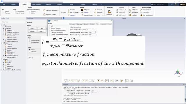 ANSYS Fluent Describing Non-premixed Combustion using the Steady Flamelet Model смотреть онлайн
