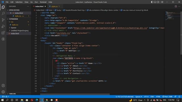 How to Create Responsive Navigation Bar using HTML and CSS || Webtips смотреть онлайн