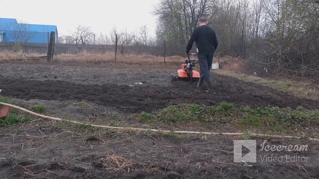 работа фрез роторов на мотоблоке рысь мбр 7-10 (весна 2021) смотреть онлайн