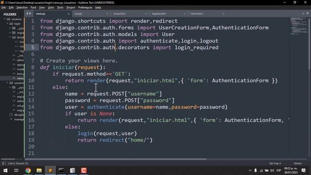 Tutorial Python 3 #59 Usuarios Parte 3 Sesiones (Django) смотреть онлайн