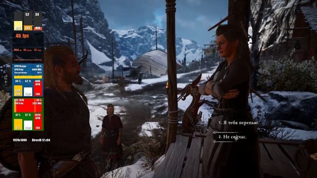 Assassin's Creed Valhalla : GTX 1070 8GB + i5-12600K : Ultra Settings + FSR Adaptive смотреть онлайн