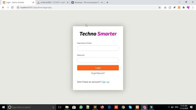 Registration and login forms in PHP with MYSQL and Bootstrap | Responsive - Hindi смотреть онлайн
