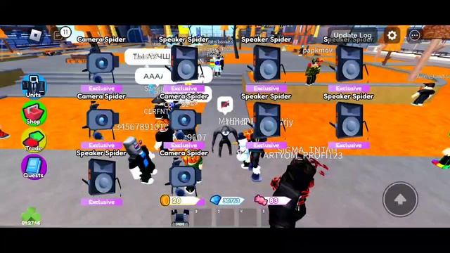 Открытие Спайдер кейсов на 50к ГЕМОВ ВЫБИЛ ТВ СПАЙДЕР!!?!! в игре Toilet Tower Defense Roblox