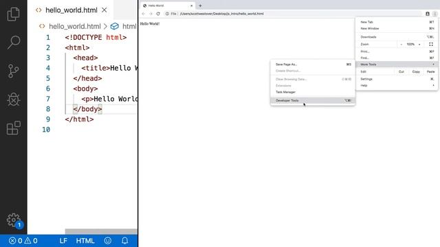 Learn JavaScript: Part 2 - Hello World смотреть онлайн