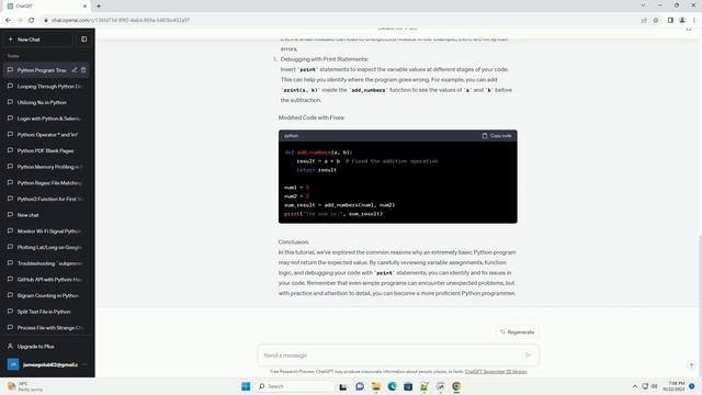 Extremely Basic Python Program Doesn t Return Proper Value смотреть онлайн