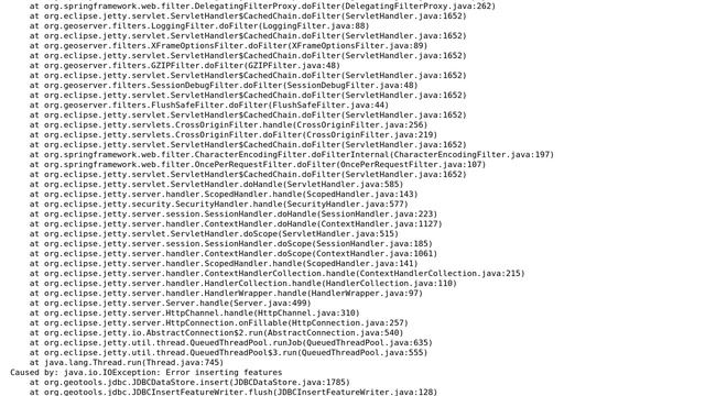 GIS: Geoserver WFST Insert Exception: Error performing insert: Error inserting features смотреть онлайн