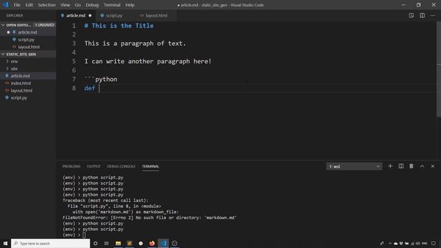Building a Simple Static Site Generator in Python смотреть онлайн