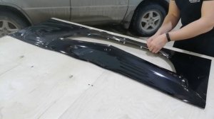 Как оклеить решетку в антихром?