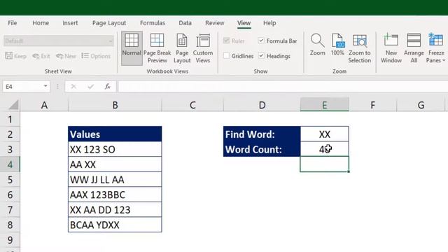 Excel Text Function: How to count words within a Cell Ranges смотреть онлайн