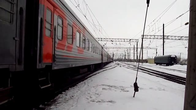 [HD]ЭП1М-589 с пассажирским поездом 015Ж Волгоград-Москва смотреть онлайн