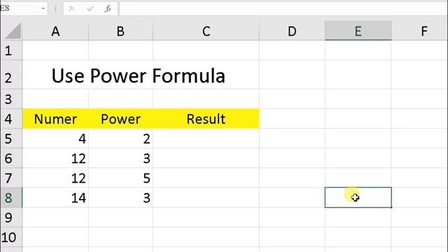 Power Formula Kya Hai Excel Sheet Me Power Formula Kaise Use Kare? смотреть онлайн